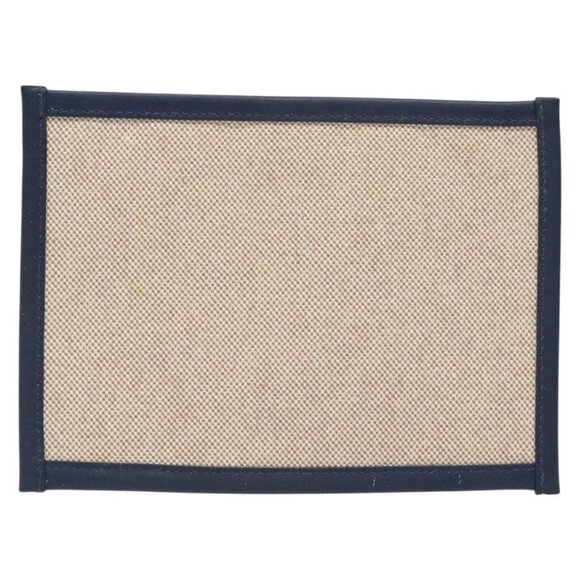 HERMES Petit Ash Pouch Leather Canvas Navy Auth - Picture 2 of 15